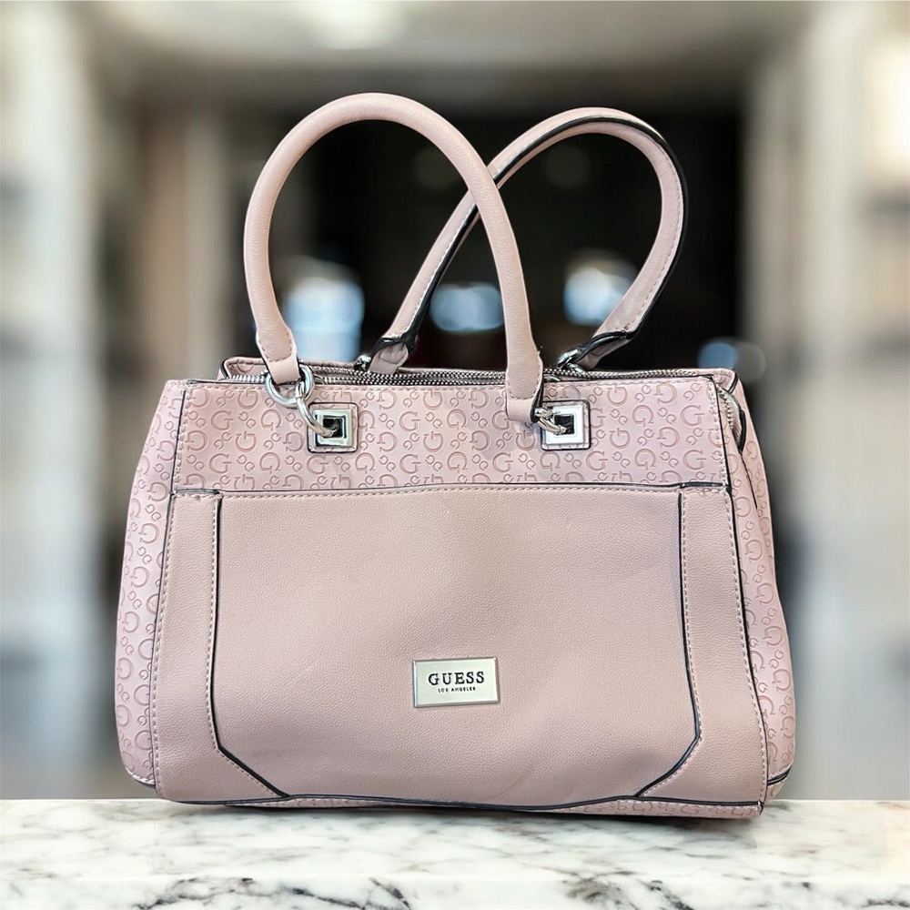 Guess Blush Latte/Pink Satchel Bag 🔥